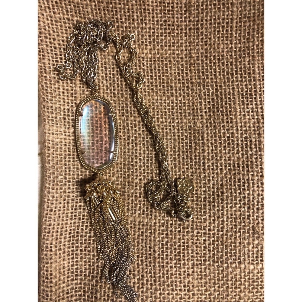 Rayne Necklace Kendra Scott in Clear Iridescent